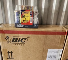 BIC Classic Disposable Butane Soft Flame Lighters, Multicolor 53 Pack