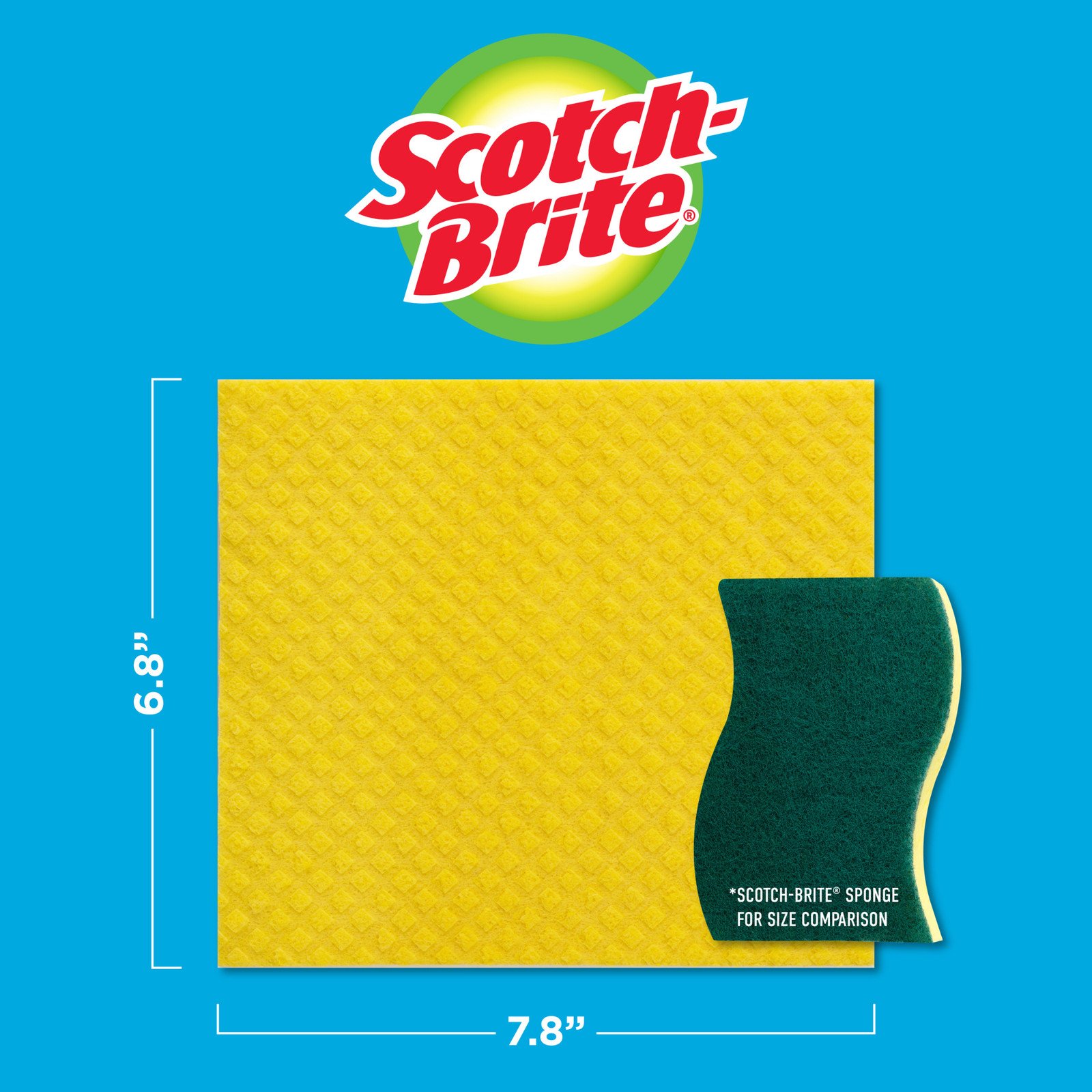 Scotch-Brite Sponge Cloths: 2-pack / Assorted (2 colors) gallery