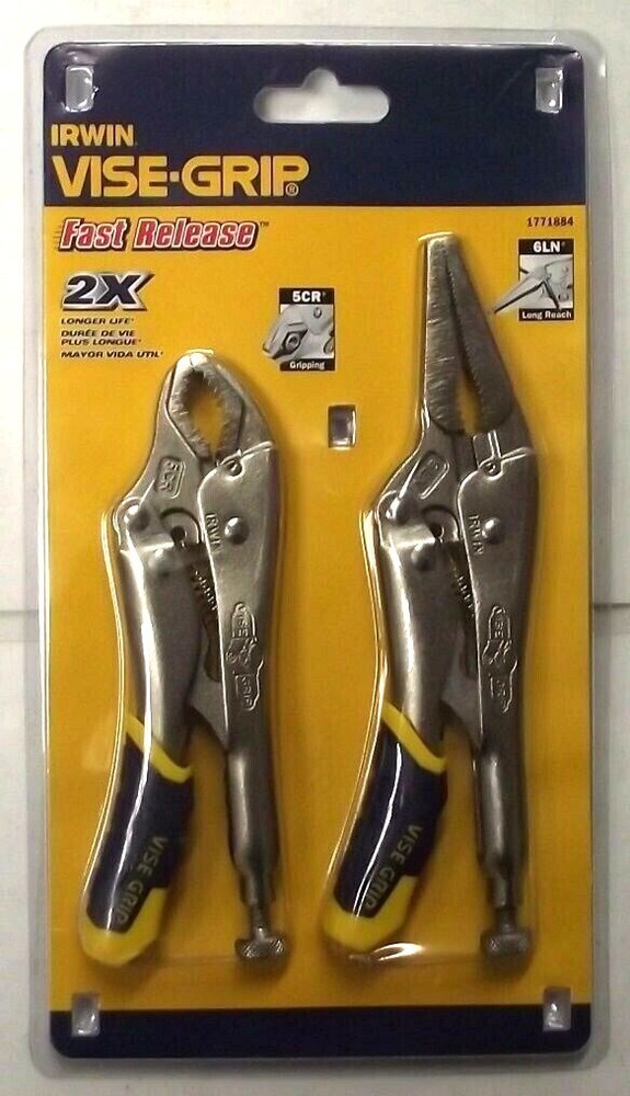 IRWIN Tools 1771884 VISE-GRIP Locking Pliers Set Fast Release 2-Piece