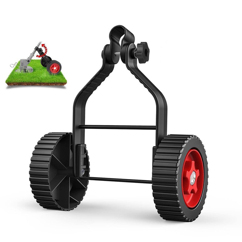 Universal Grass Rope Trimmer Weeder Stabilizing Adjustable Support Wheel Set NEW gallery