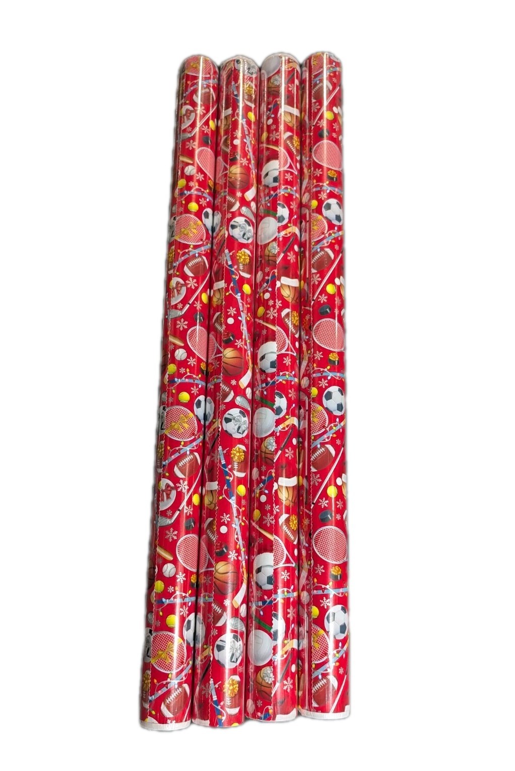 4Pack - Holiday Sporting Goods Wrapping Paper -Jillson Roberts Gift Wrap XjJ685 gallery