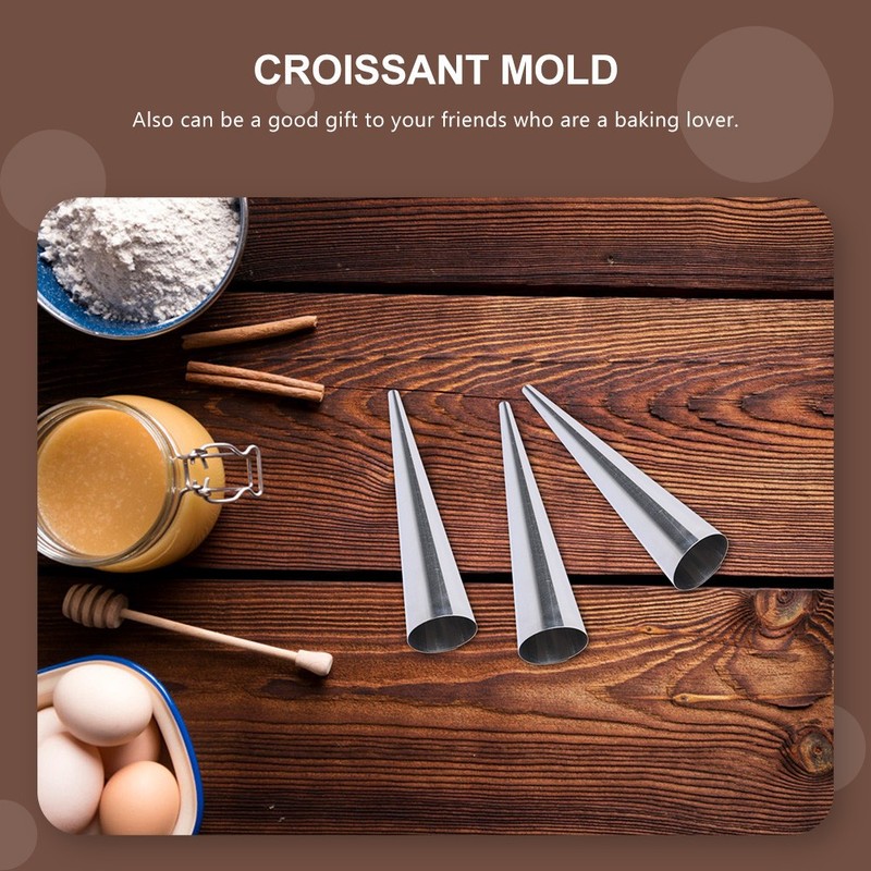 12 Pcs Baking Tools Pastry Cones Piping Stick Miss Horn Forms Tube Molds gallery