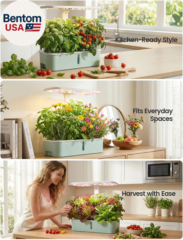 Lph-Air Hydroponics Growing System Kits, APP & Wifi Controlled Smart Indoor Gard gallery