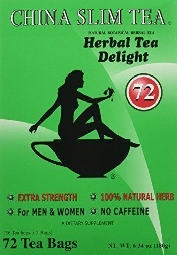 China Slim Herbal Tea Extra Strength Delight 72 Tea Bags - Exp: 2026 gallery