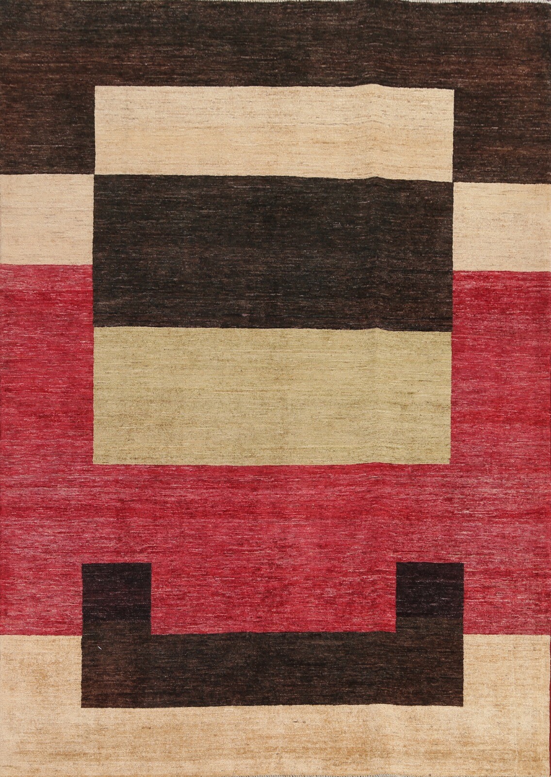 Geometric Modern Gabbeh Kashkoli Oriental Area Rug Wool Hand-knotted 6x8 Carpet gallery