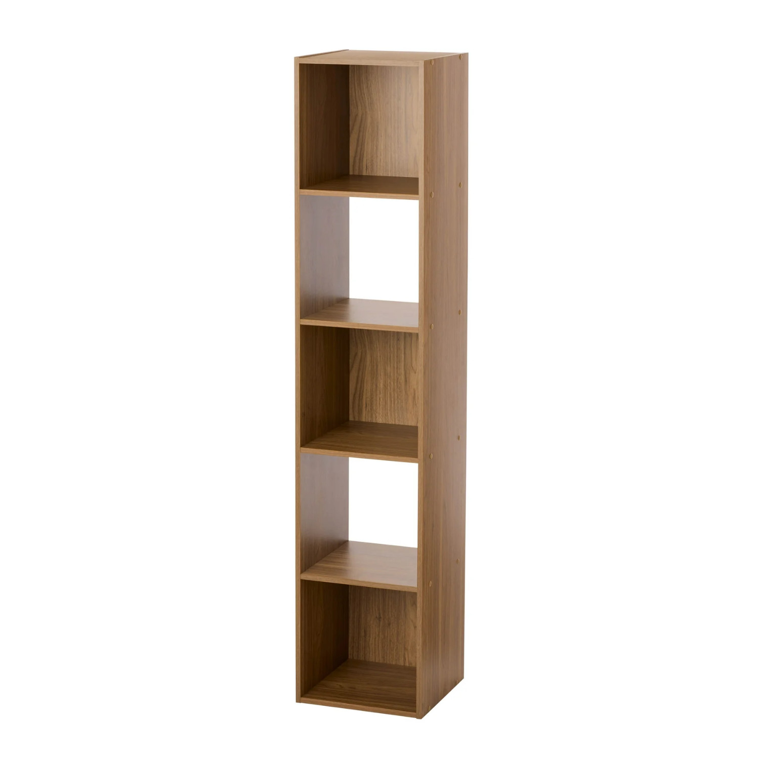 Mainstays 5 Cube Vertical Storage Organizer , Bedroom, Dorm Room, Warm Walnut gallery