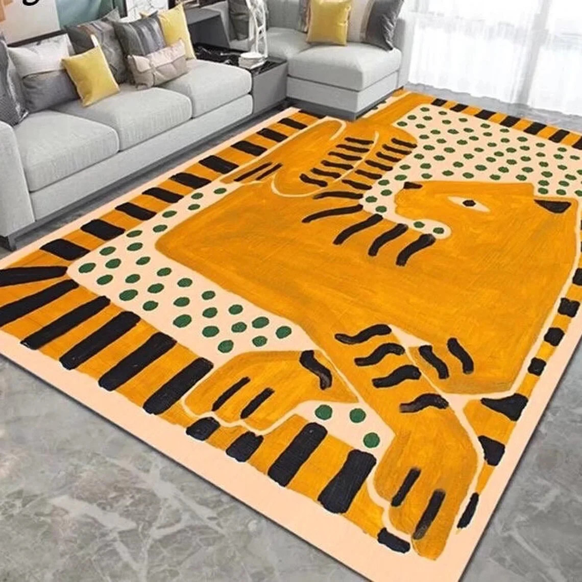 Modern ancient Bespoke 100% Nz Wool hand tufted Area Rug for home rug etc.. gallery
