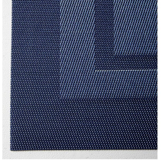 Polyvinyl Chloride Doubleframe Placemat, Set of 6 - Dark Blue gallery
