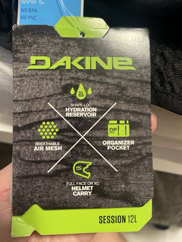 Dakine Session 12L Hydration Pack Dark Grey / Black  3
