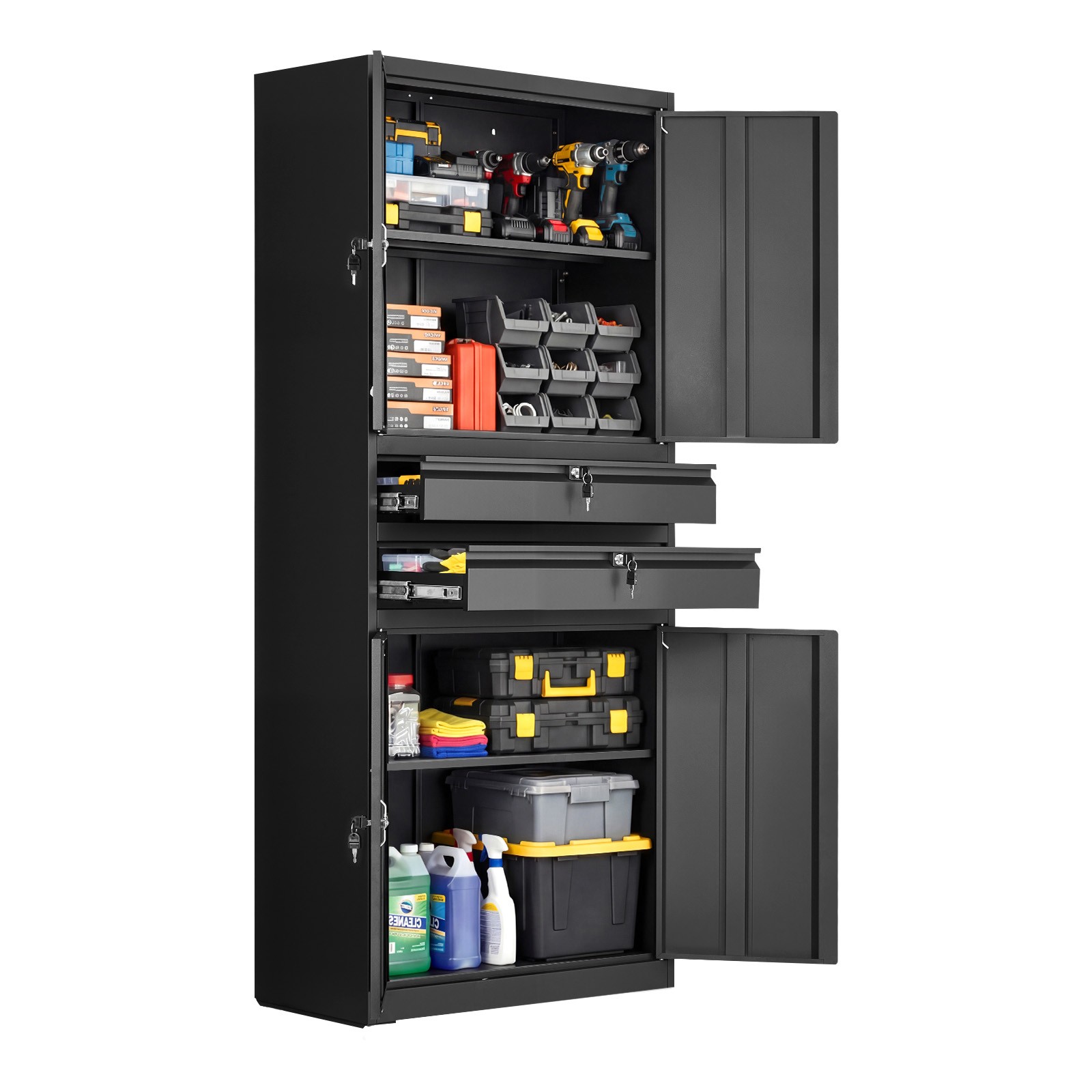 Uimoso Metal Storage Cabinet with Adjustable Shelves, 70.87" Tall, 180 lbs gallery