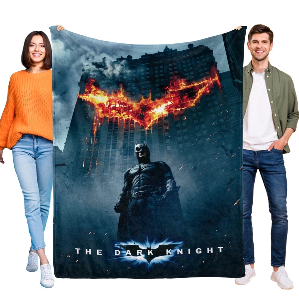 Dark Knight Blanket Soft Flannel Bed Sofa Throw Birthday Gift
