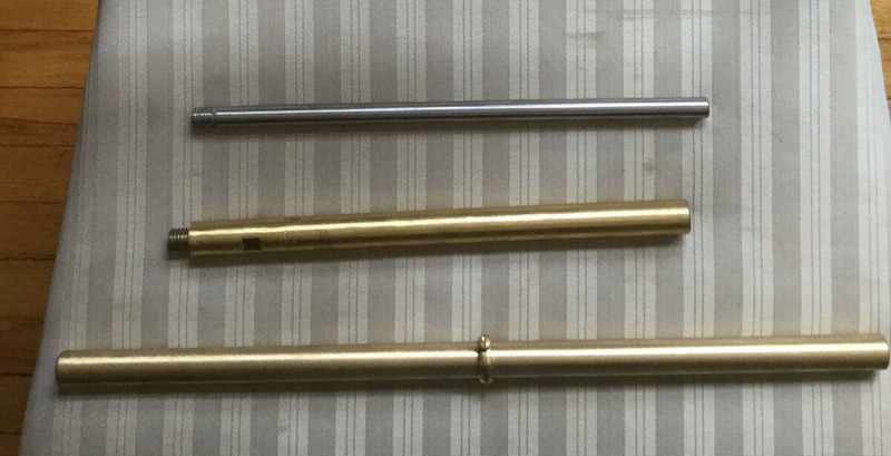 40" THREE PIECE BRASS ROD & LOCKING RING FOR LARGE or STANDARD WEATHERVANES gallery