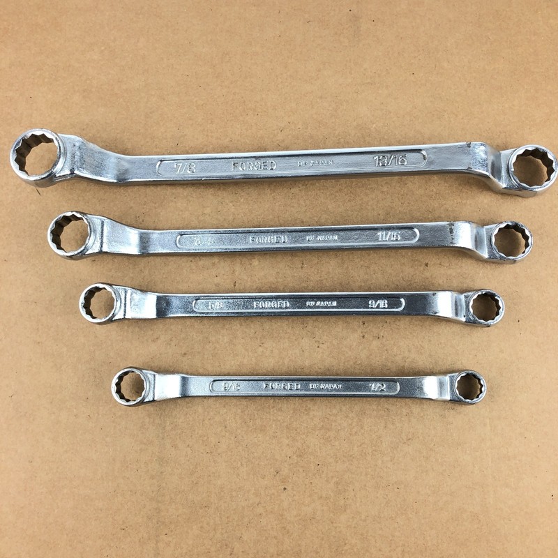 Sears Offset Double Box End Wrench Set 12 Pt BF 1/2"-13/16" SAE Craftsman Japan gallery