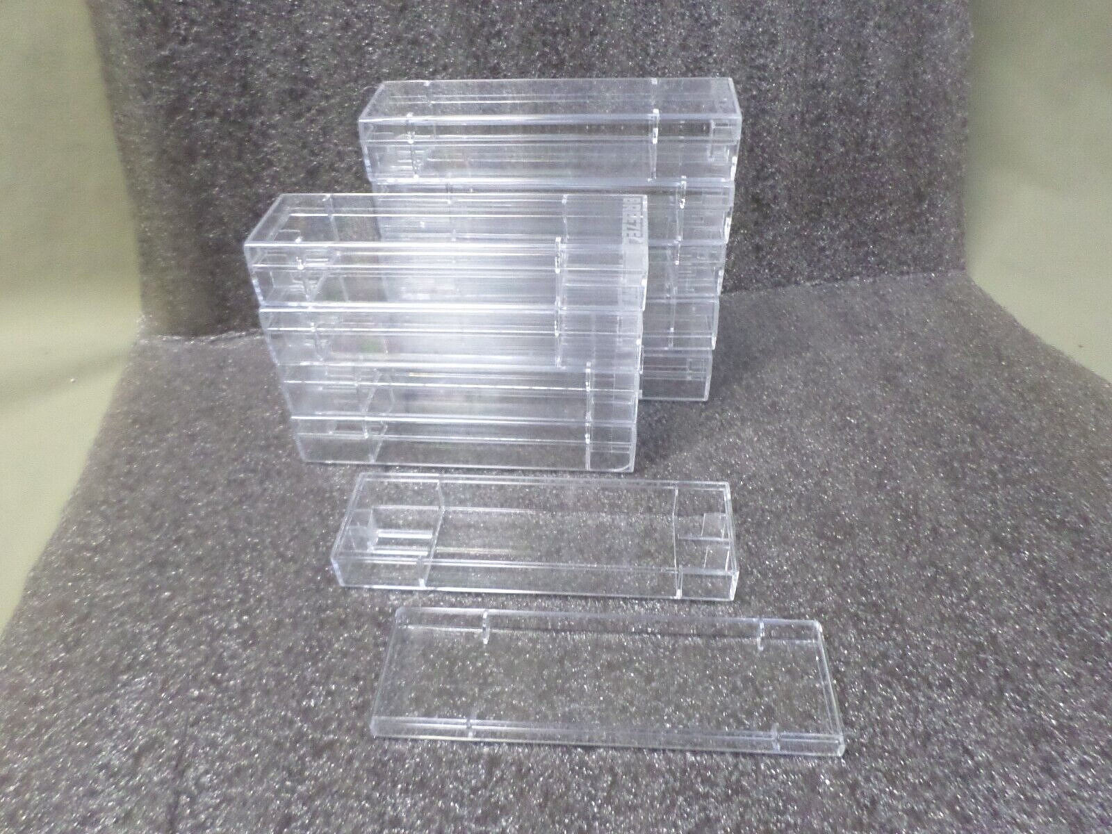 3815M Pack 10 Crystal Clear Plastic Storage Boxes Small 4.75 x 1.5 x 7/8 w/Lids gallery