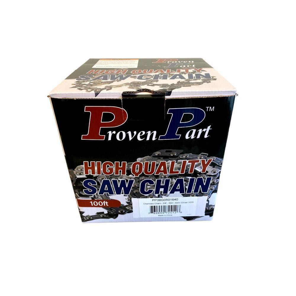 Proven Part 100 Ft Roll 3/8" .050" Full Chisel Chainsaw Chain 72LGX100U A1LM100U gallery