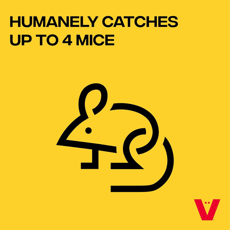 Multi-Catch Humane Mouse Trap - M335 - Humanely Catches Mice, up to 4 per Settin gallery