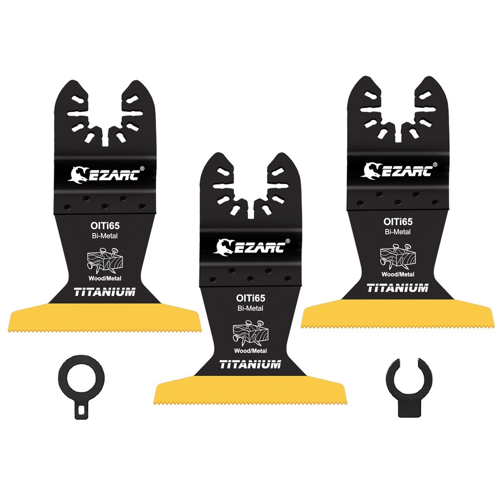 Titanium Oscillating Saw Blades, 3 PCS Extended Multitool Blades for Metal, Wood