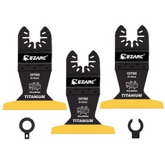 Titanium Oscillating Saw Blades, 3 PCS Extended Multitool Blades for Metal, Wood