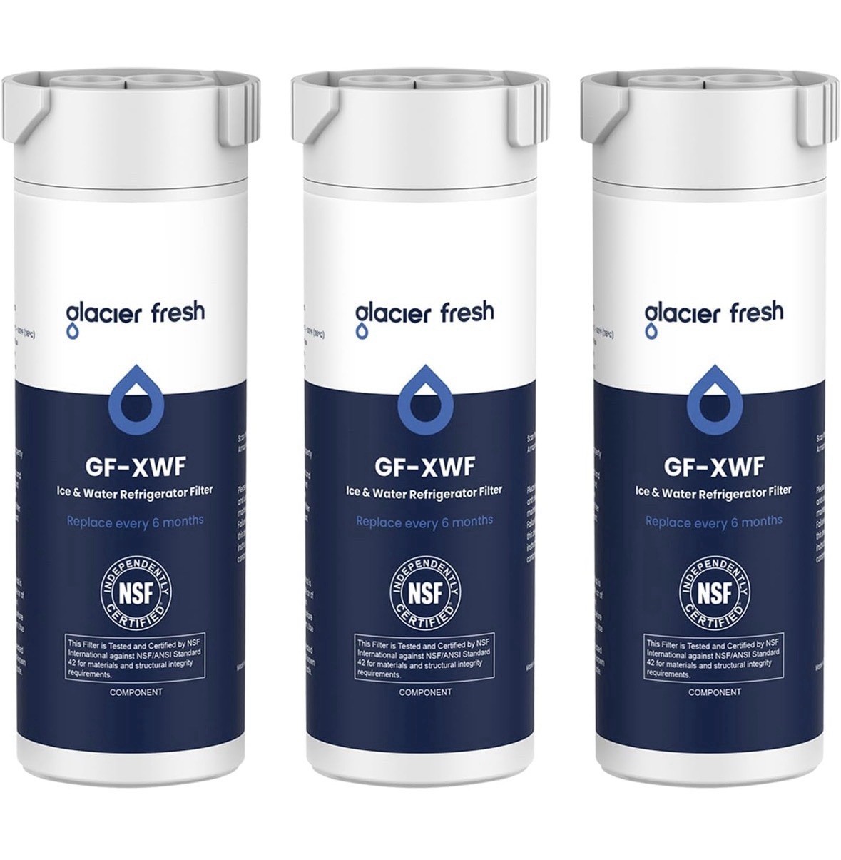 GLACIER FRESH XWF Replacement For GE XWF Refrigerator Water Filter Pack Of 3 gallery