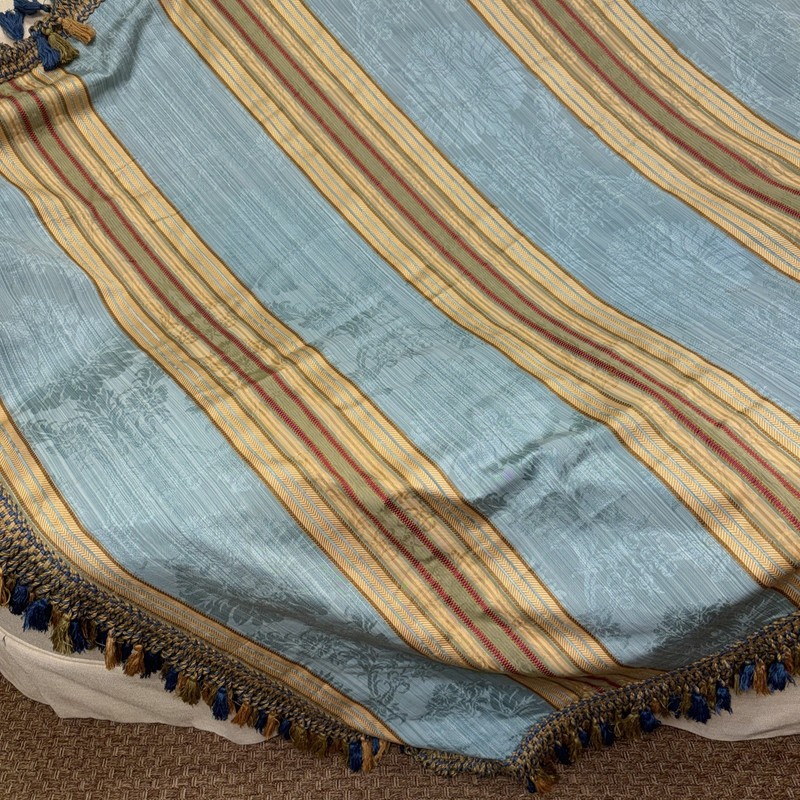 Custom Silk Blend Square Decorator Table Topper Lined 53 X 53 Plus Fringe 4" gallery