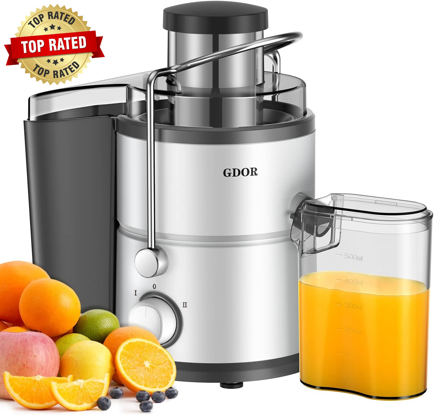 800W Juicer Machine, 3” Wide Feed Chute, Dual-Speed Centrifugal Juicer for Fruit gallery