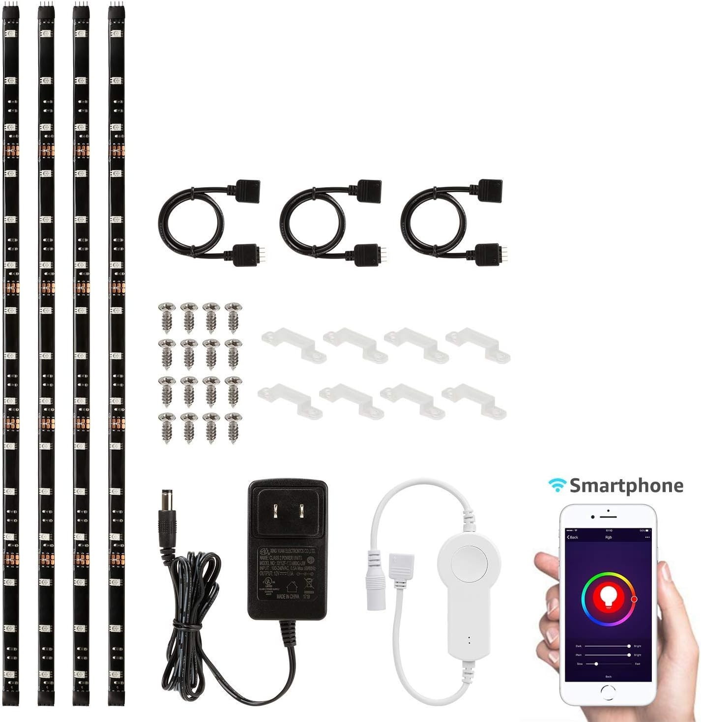 LED Smart TV Backlight Kit Multi-Color, Compatible with Alexa, App Control gallery