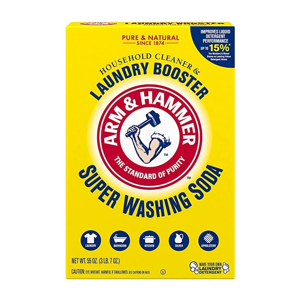 Arm & Hammer Household Cleaner Laundry Booster Super Washing Soda 55 Oz gallery