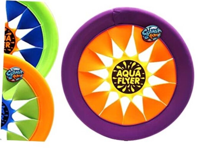 Soft & Safe Frisbee Throwing Disc Splash Fun Aqua Flyer 12" (1 Disc Assorted) gallery