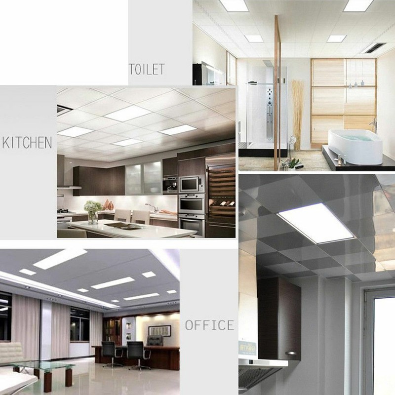 LED Backlit Flat Panel 75 Watts 2x4 Ft. 24x48 Drop Ceiling Light 100-277 Volts gallery