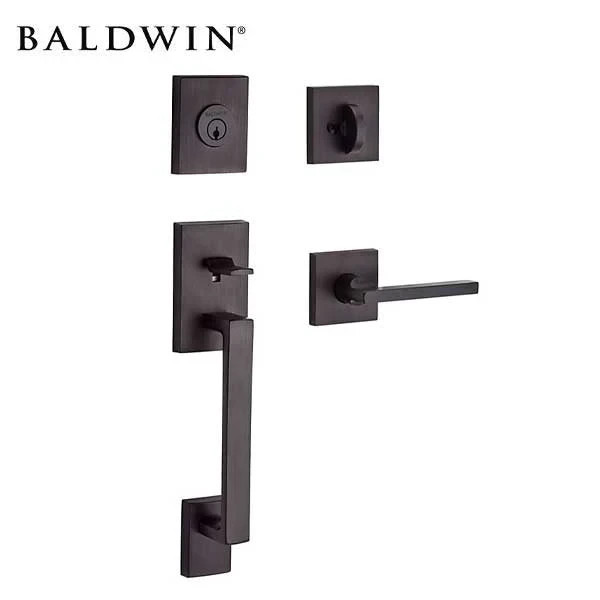 Baldwin Reserve La Jolla Contemporary Lever Handle Set Venetian Bronze Square gallery