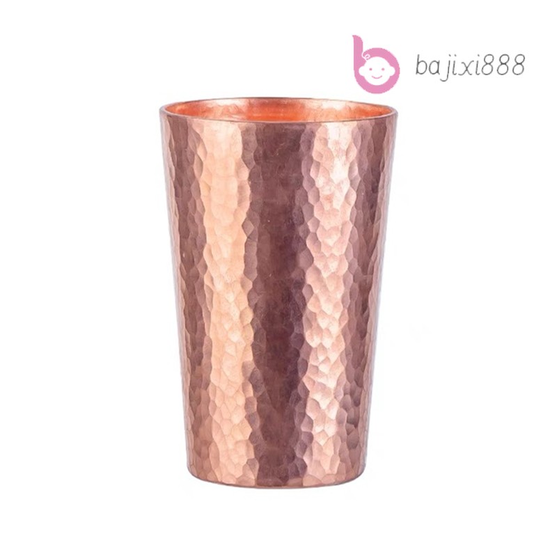 Handcrafted Pure Copper Coffee Cup Beer Milk Mug Embossed Hammer Breakfast Cup gallery