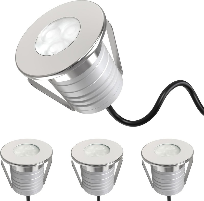 Dimmable Underwater Pool Lights 4 Pack,3W 5700K Low Voltage for Ponds&Fountains gallery