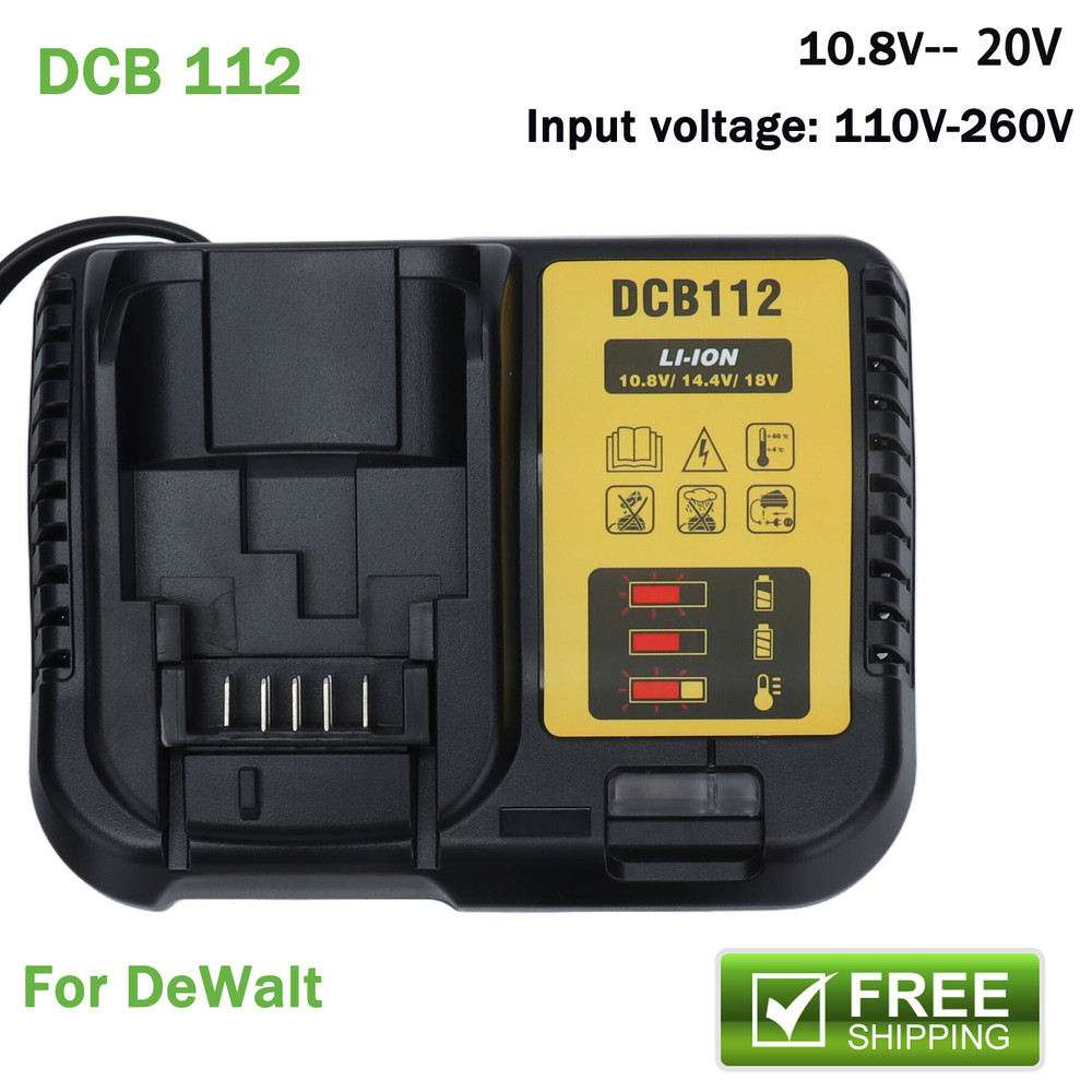 Replace DEWALT DCB1104 20V Volt MAX Li-Ion Fast Battery Charger DCB115 DCB112
