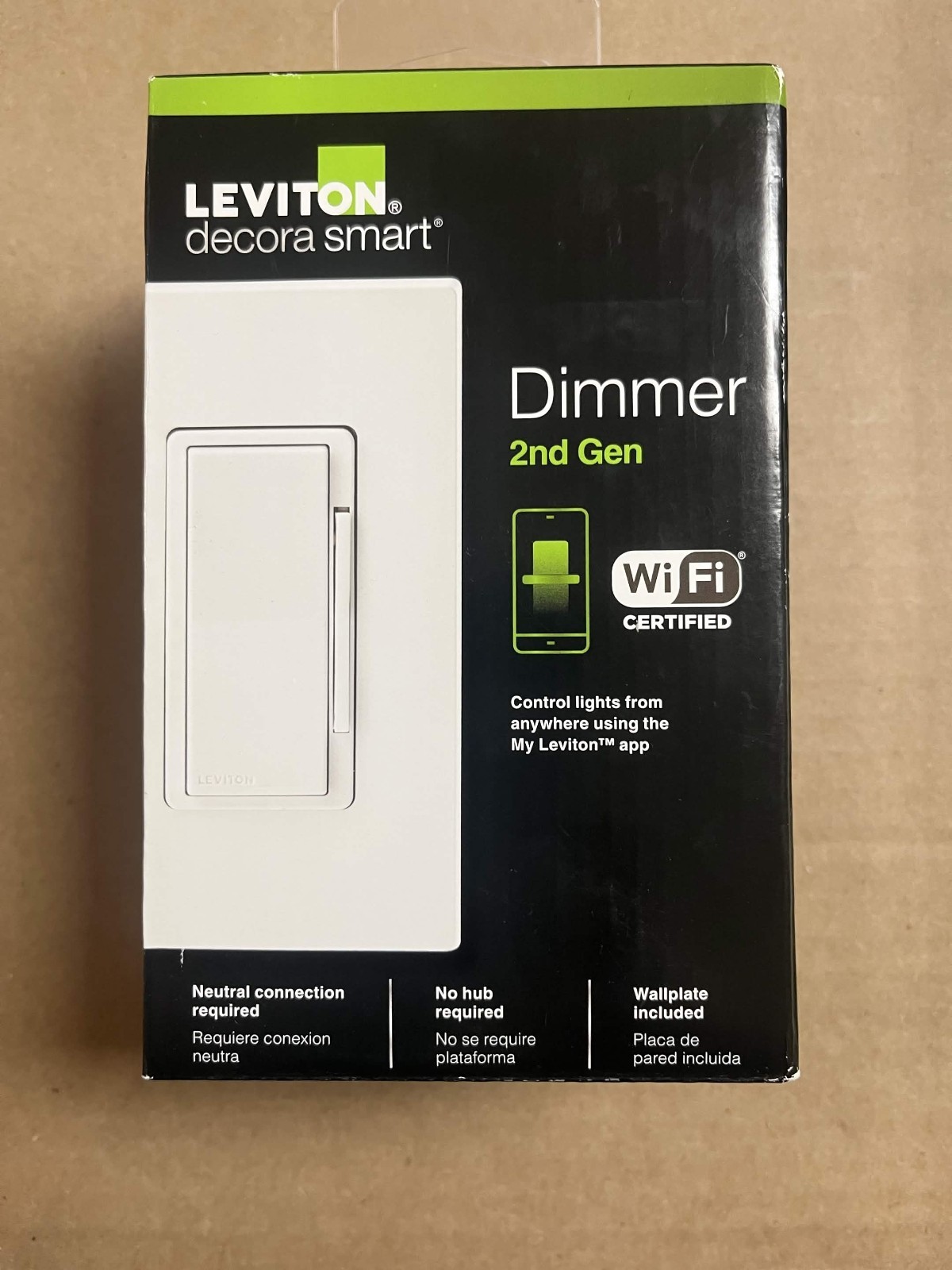 Leviton D215S-1RW Decora Smart Wi-Fi 2nd Gen Switch Alexa Apple Home White gallery