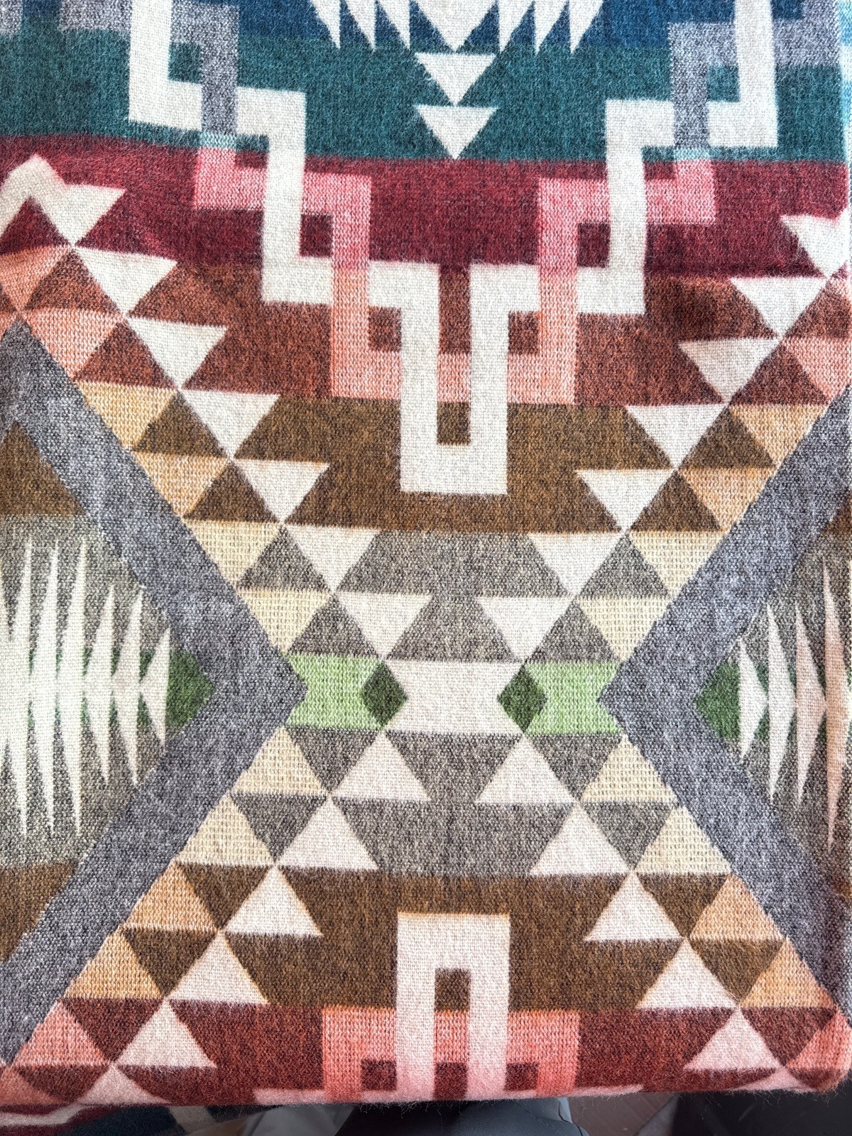 Alpaca Blanket - Cozy Colorful Native Pattern Throw - Made in Ecuador - 202616 gallery