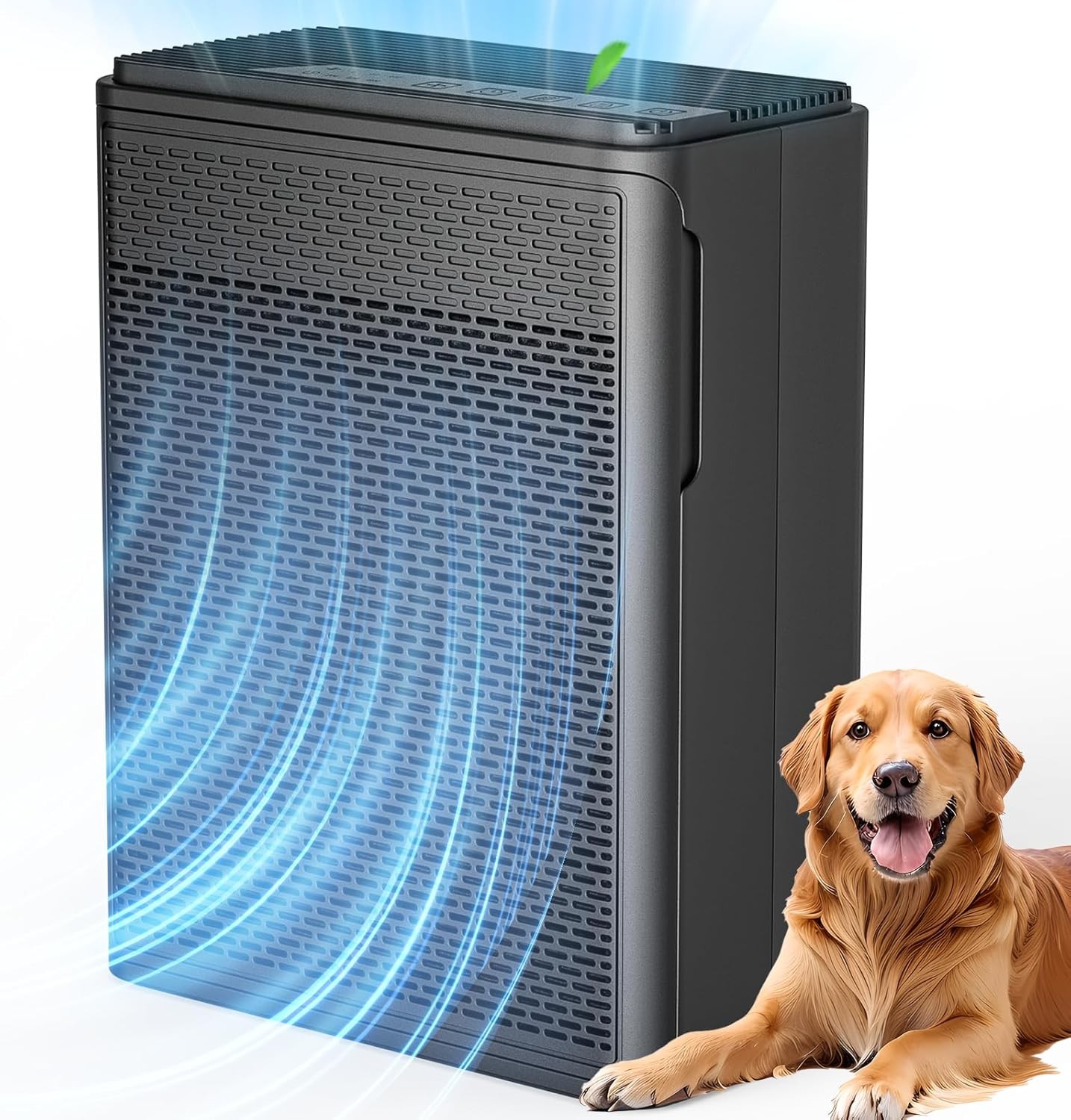 Air Purifiers for Home Pets Covers Up to 1500 Sq Ft,H13 Hepa Black Premium gallery