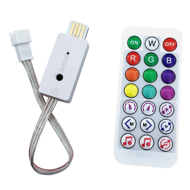 Bluetooth-Compatible APP USB 5V LED Controller For WS2812b IC pixel led Strip gallery