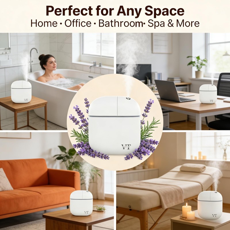 Waterless Essential Oil Diffuser 3000 Sq.Ft,Home Hotel Office Use,Cold Air Sc... gallery