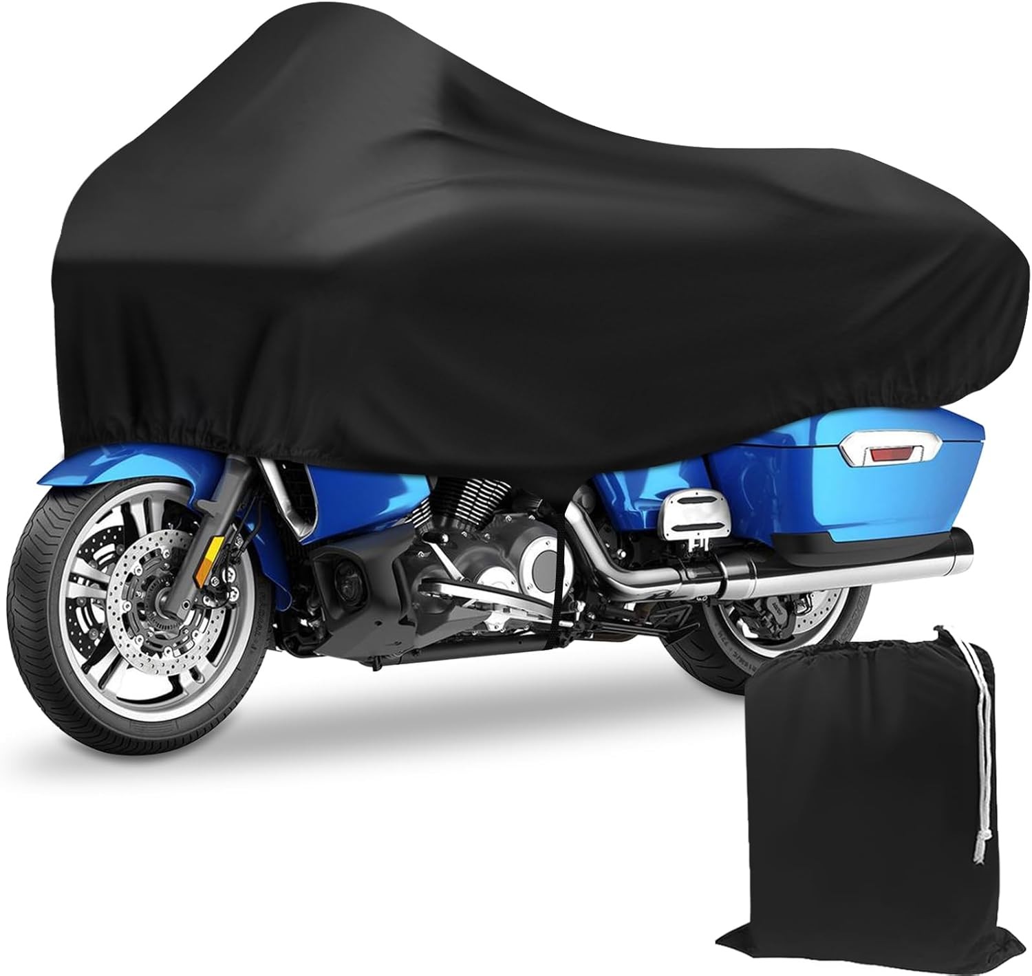 Motorcycle Cover Premium Waterproof Outdoor All Weather P Size: 97 Full Cover gallery