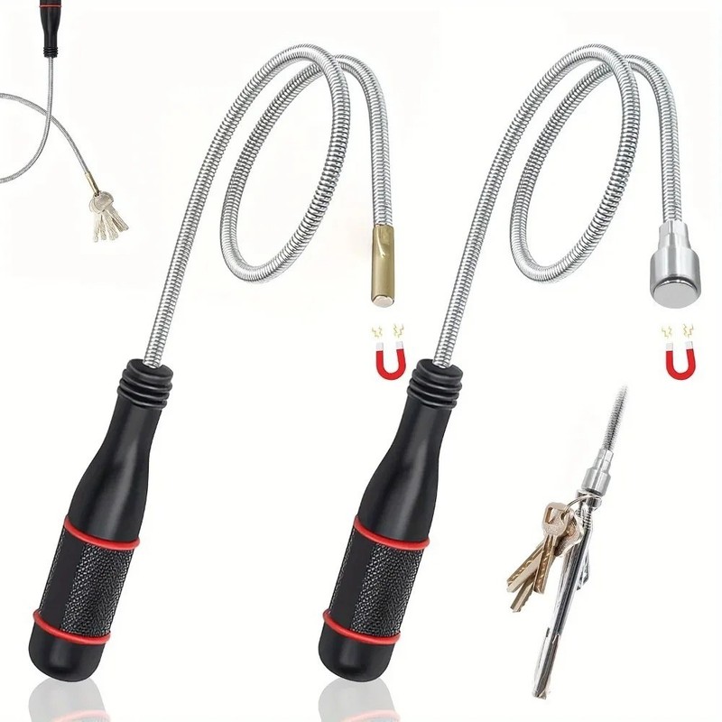 Flexible Magnetic Pickup Tool with Strong Suction Rod - Bendable for Auto Repair gallery
