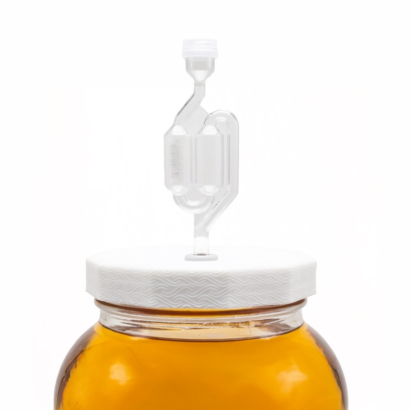 Fermentaholics 2 Pack - 110mm One Gallon Fermentation Lid, Gasket & S Airlock... gallery