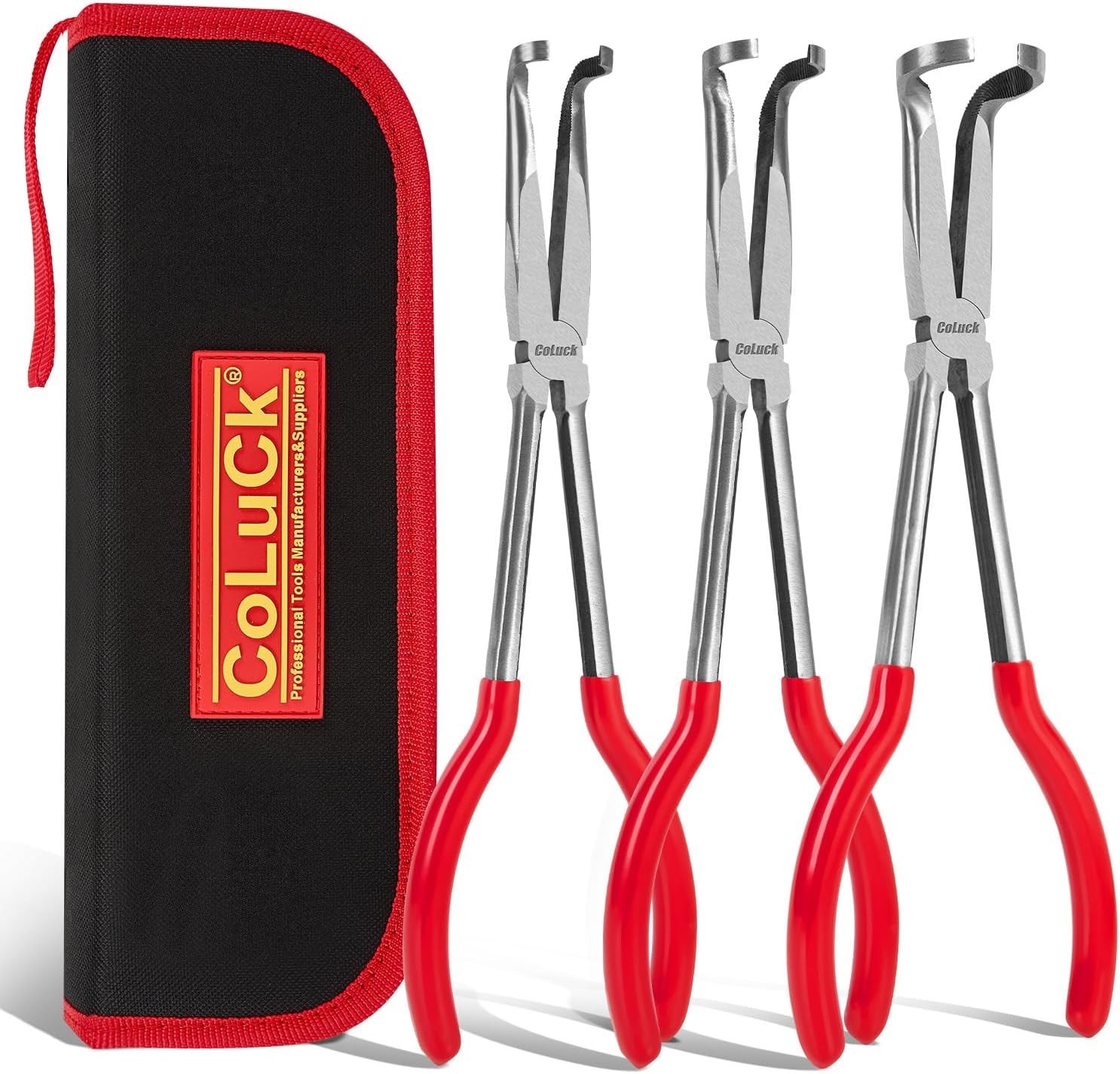 3Pcs 11" Hose Gripper Plier Set, 5/16-Inch, 1/2-Inch, 3/4-Inch Dia, Offset Spark gallery