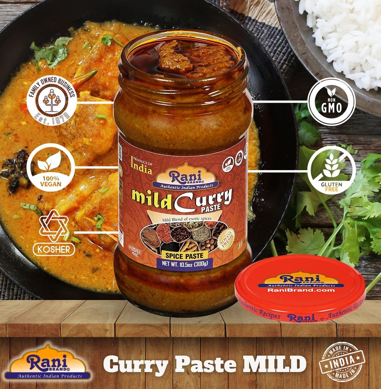 Rani Curry Paste MILD (Spice Paste) 10.5oz (300g) Glass Jar gallery