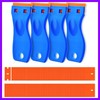 Plastic Razor Blade Scraper 4 Pcs and 120 Pcs Blades, Remove Label Decal Tool. gallery