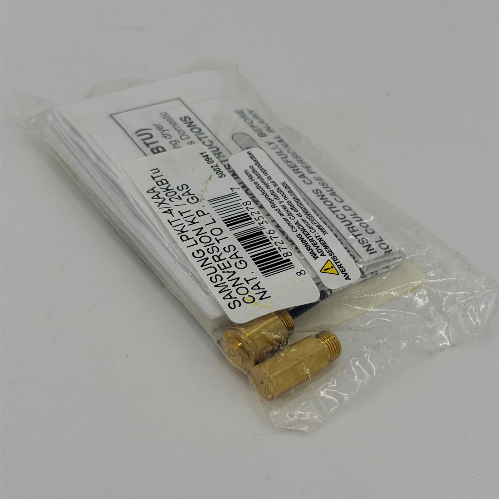 Samsung LP Conversion Kit Dryer N/A Brass New LPKIT-4/XAA 20KBTU Nat Gas to LP gallery