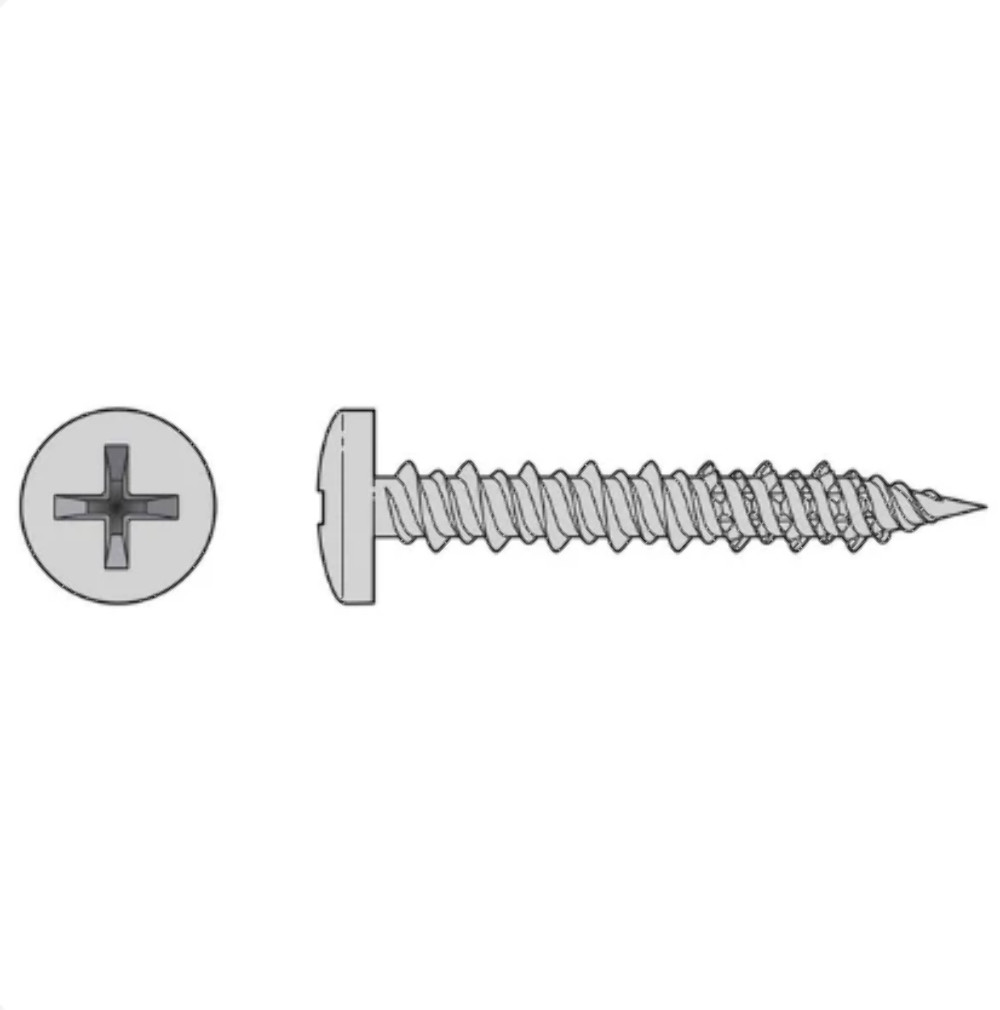 Simpson T06J075PXM Marine Screw, Pan Head — #6 x 3/4 in. #2 Phillips Drive, Type gallery
