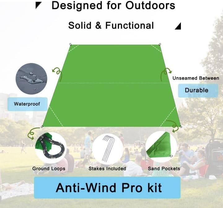 Outdoor Pocket Blanket, 55"x39" Waterproof Foldable Compact Small Pincic Blanket gallery