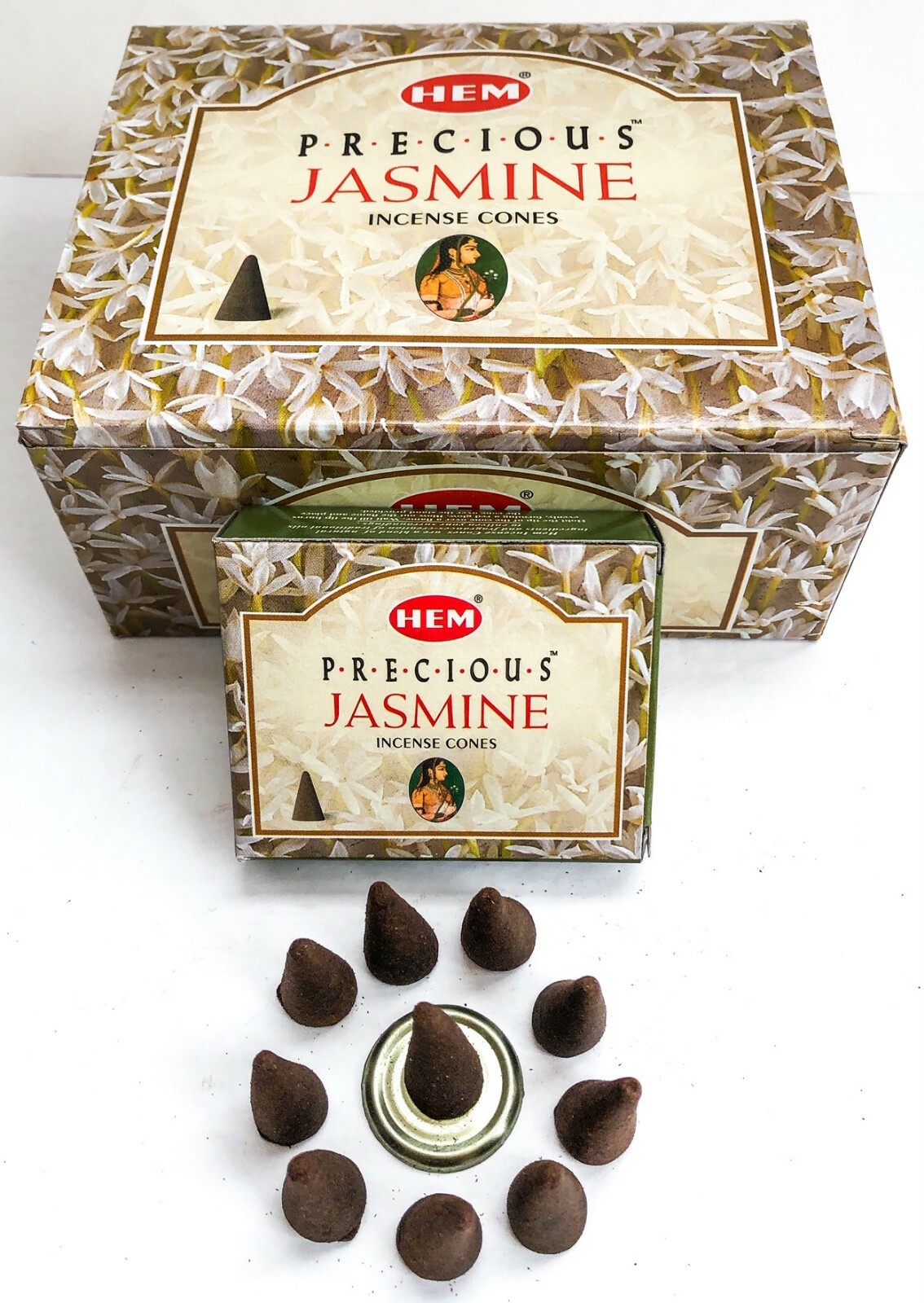 Hem Precious Jasmine Incense Cones - Pick 10-20-30-50-100-120 Free Shipping! gallery