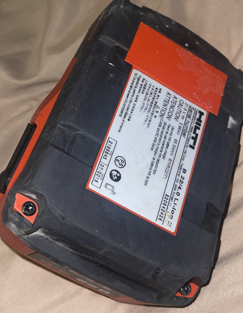 Hilti B 22/4.0 Li-Ion Bulk High Power Battery Pack gallery