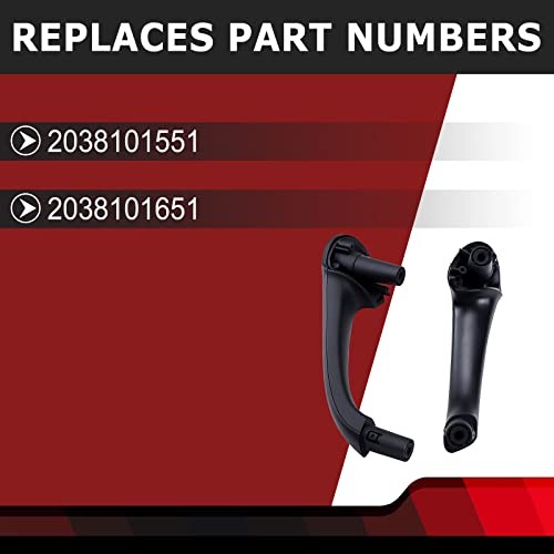 FEXON 1 Pair Front Left & Right Interior Door Pull Handle Compatible with gallery